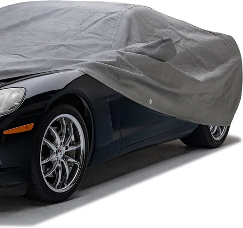 Vista 4 de Covercraft Funda personalizada para coche de 5 capas C16131IC Compatible con modelos selectos Cadillac DeVille/DTS, color gris