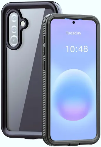 Vista 8 de Compatible con Note 20 Ultra Funda impermeable, IP68 bajo el agua a prueba de suciedad, a prueba de golpes, protector de pantalla integrado