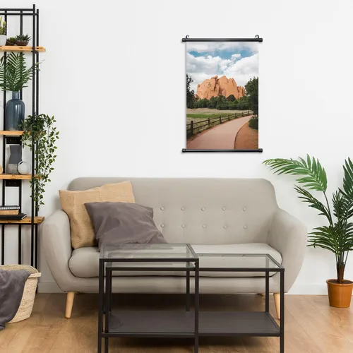 Vista 6 de Pósteres colgantes personalizados para pared, añade tu propio texto personalizado, imagen de texto personalizado, pintura de pergamino colgante
