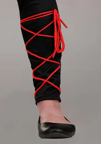 Vista 7 de Disfraz de Ninja Rojo y Negro Stealth
