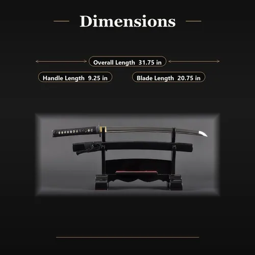 Vista 6 de Handmade Sword Espadas wakizashi samurai japonesas, prácticas, forjadas a mano, acero al carbono 1045/1095, templado calentado, espiga completa