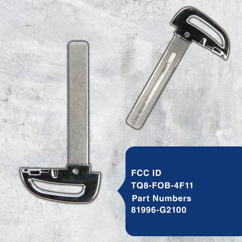 Vista 4 de Inserto remoto de la llave del coche de la opción sin llave para Hyundai Ioniq TQ8-FOB-4F11 81996-G2100