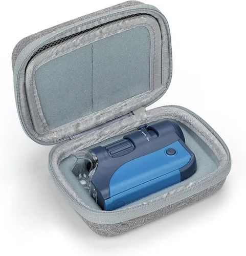 Vista 3 de Funda de viaje para microscopio de bolsillo LED Carson MicroBrite Plus 60x-120x Estuche de transporte portátil duro bolsa gris