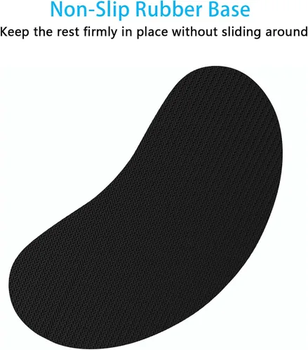 Vista 4 de Dapesuom Reposamuñecas para ratón, soporte ergonómico de espuma viscoelástica para muñeca de ratón, almohadilla de descanso para mano de cuero tipo