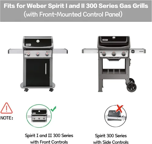 Vista 5 de 69787 - Tubos de quemador de parrilla para Weber Spirit y GS4 Spirit II serie 300, Spirit E310, E320, E330, S310, S320, S330, 304 de acero
