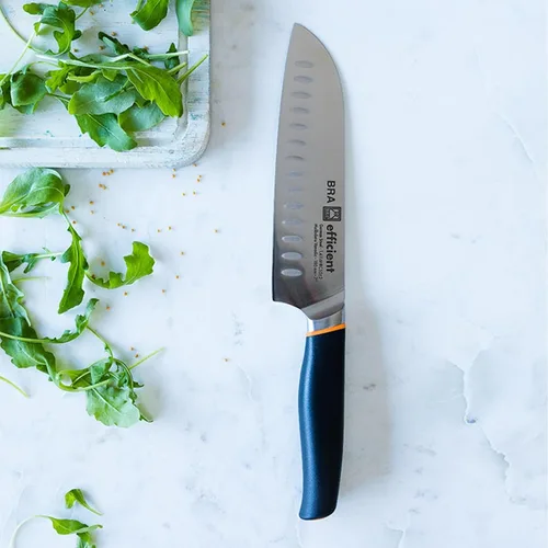Vista 3 de BRA Cuchillo Santoku eficiente de 5 pulgadas 1.2x1.6x11.8 in gris