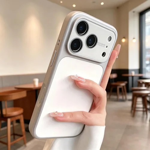 Vista 2 de Funda de silicona líquida para iPhone 17 Pro Max equipada con película protectora de lente, anticolisión suave al tacto y resistente a las manchas