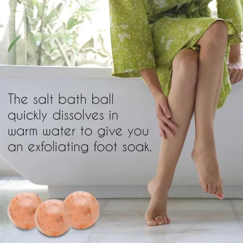 Vista 5 de Accesorios de cristal de sal rosa (bola de baño de cristal de sal rosa, forma redonda)