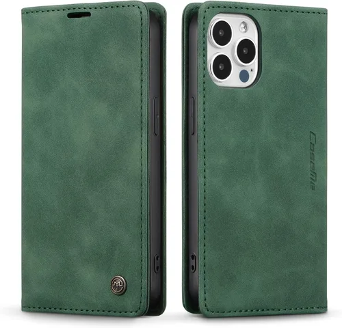 Vista 114 de QLTYPRI Para iPhone Air Case Wallet Con Tarjetero, Vintage PU Cuero Kickstand Cierre Magnético A Prueba De Golpes Folio Libro Funda Para IPhone 17