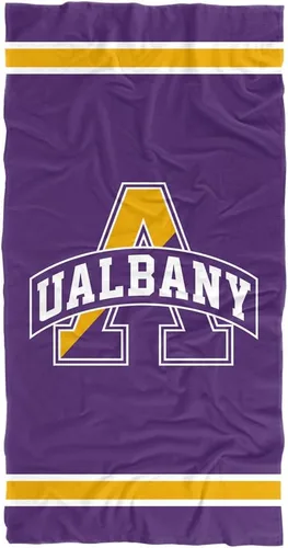 Vista 32 de LOGOVISION Manta Abilene Christian University, 30 x 60 pulgadas, logotipo primario CottonFront/PolyBackBeachTowel