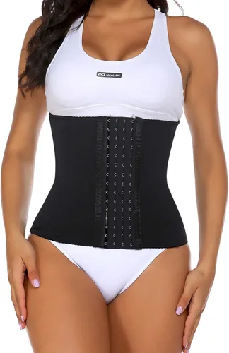 Vista 5 de Evanhome Corsé de cintura para mujer, con control de barriga, para adelgazar, con ganchos S-4XL