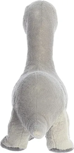 Vista 4 de Aurora® Animal de peluche ecológico Eco Nation™ Brachiosaurus - Conciencia ambiental - Materiales reciclados - Gris 13.5 pulgadas