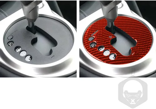 Vista 7 de Panel de transmisión automática de fibra de carbono compatible con Nissan 370Z Z34 2009-2023
