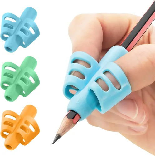 Vista 7 de Stylo Empuñaduras para lápices para escritura a mano para niños (paquete de 6) — Entrenador de agarre ergonómico para niños de 3 a 5 años