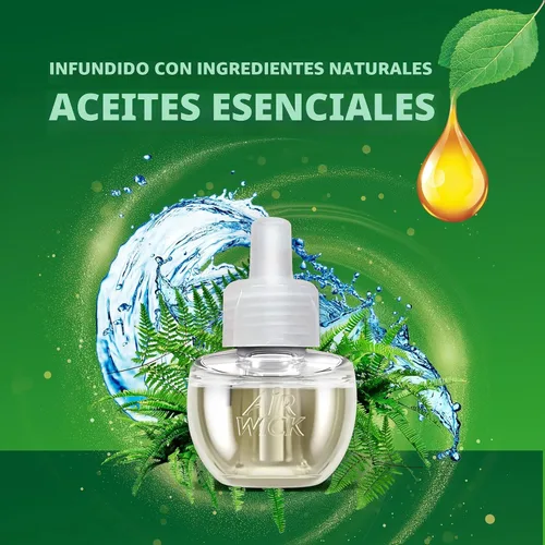 Vista 4 de Air Wick 79717 Relleno de aceite perfumado, las Aguas Dulces, 0.67oz, 2 unidades)