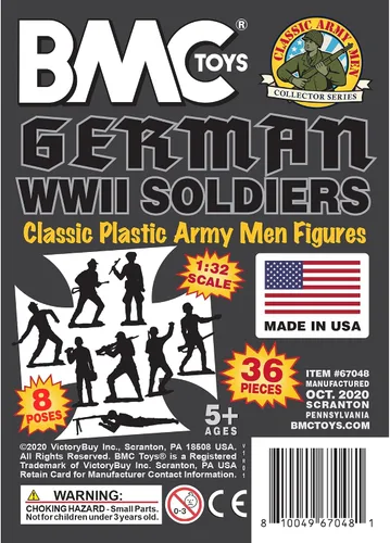 Vista 7 de BMC Classic MPC - Figuras de soldado alemán de plástico para hombre, color negro, 36 piezas, fabricado en EE. UU