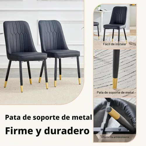 Vista 9 de gopop Juego de mesa de comedor redonda para 4, juego de mesa de comedor