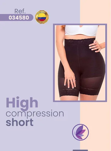 Vista 7 de Fajitex Levanta Cola Colombianos Pantalones Cortos de Alta Compresión Faja Control Firme Faja Pantalones Cortos 024580 034580