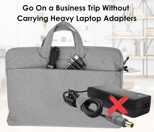 Vista 7 de Adaptadores USB C a CC, kit de enchufe de alimentación de 10 piezas, fuente de cargador universal de 100 W, cable de alimentación PD y conector