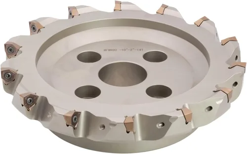 Vista 8 de Molino de cara indexable (Shell) de 2" 90°, para fresado de hombro cuadrado, diámetro del orificio del eje de 3/4", 4 flautas, con 4 piezas