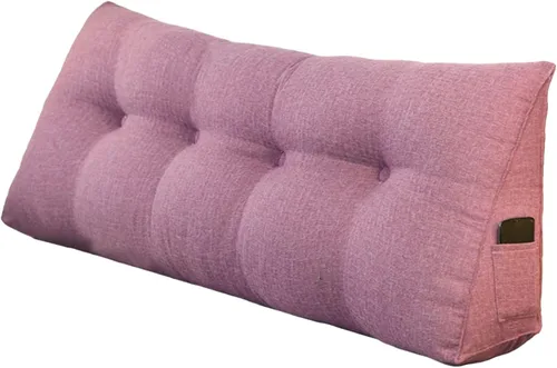 Vista 6 de Almohada triangular de cuña tamaño Queen, almohadas de lectura para sentarse en la cama, sofá, cojín de soporte de espalda, almohadas lumbares