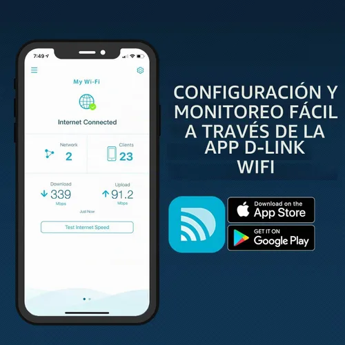 Vista 7 de D-Link Enrutador WiFi, AC1750 Internet inalámbrico para transmisión en el hogar Gigabit y juegos, Smart Dual Band MU-MIMO Controles parentales QoS