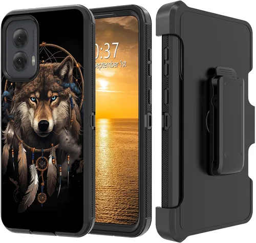 Vista 145 de Funda para Moto G Stylus 5G 2023 con funda de clip para cinturón y soporte, resistente de doble capa, resistente a prueba de golpes, para Motorola