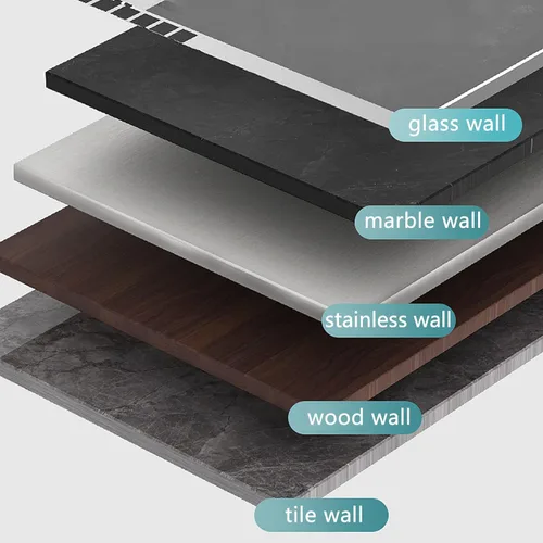 Vista 7 de Soporte de silicona para cepillos de dientes, ganchos autoadhesivos, ganchos de pared de silicona, gancho multifunción, impermeable, autoadhesivo