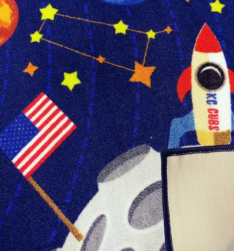 Vista 4 de KC Cubs 8x10 Alfombra de Coches de Juguete del Sistema Solar del Espacio Exterior – Alfombra de Juego Educativa para Niños, Pequeños, Guardería