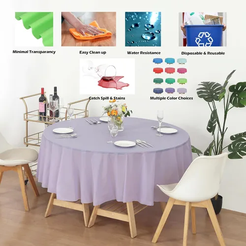 Vista 232 de Evershine - Mantel de plástico resistente (reutilizable, 12 unidades)