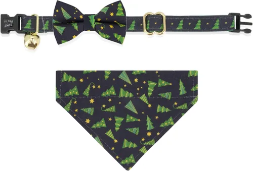 Vista 5 de Ultra Joys Collar de Gato con Campanas - Collar de Gatito Separable con Campana - Collar de Gato Separable para Cumpleaños de Gatos Pequeños Solo