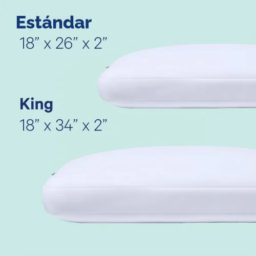 Vista 5 de Almohada Casper Hybrid para dormir, estándar, blanca