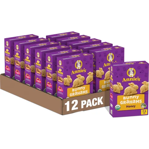 Vista 24 de Annie's Organic Chocolate Bunny Graham Snacks, 7.5 onzas