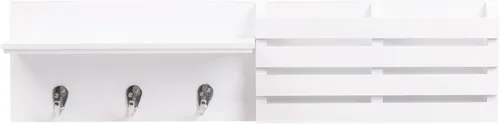 Vista 7 de Estantería de pared y organizador de correo con 3 ganchos NeXXt Sydney Negro