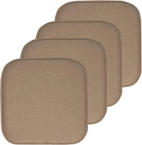 Vista 51 de Sweet Home Collection Cojines de espuma viscoelástica para silla, antideslizantes, diseño de panal de abeja, 16 x 16 pulgadas, paquete de 2