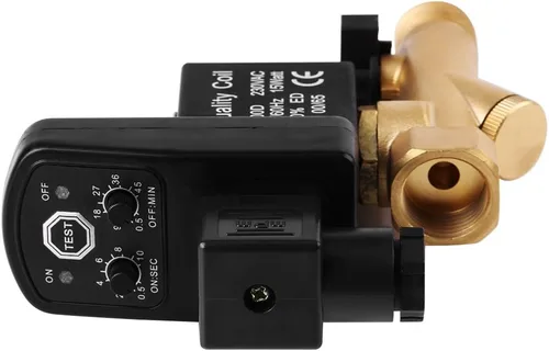 Vista 5 de Válvula de drenaje automática Válvula de drenaje temporizada electrónica G1/2 DN15 para la CA 230V de la gestión del condensado del compresor de aire