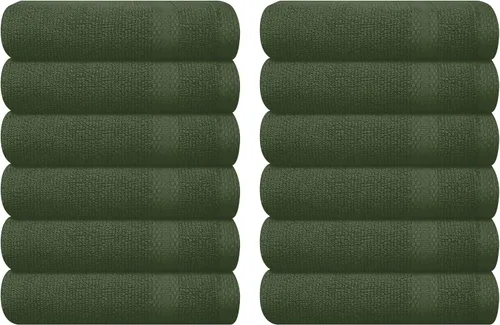 Vista 19 de GLAMBURG Juego de 2 Sábanas de Baño Extra Grandes de Algodón Premium de 700 GSM - 100% Algodón Peinado - 2 Sábanas de Baño 35x70 pulgadas - Calidad