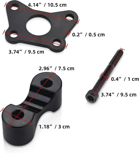 Vista 2 de Elevador de manillar para Can Am Spyder, kit de extensión de barra de mango de aluminio para Can-Am Spyder RT RTs 2020-Newer, compatible con Spyder