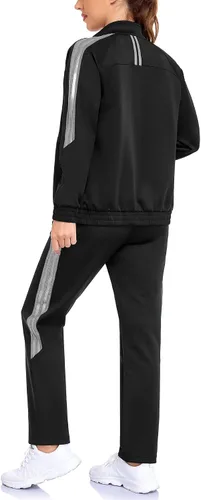 Vista 2 de Little Donkey Andy Conjunto deportivo de 2 piezas para mujer Negro