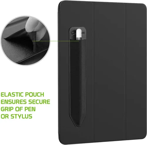 Vista 4 de Soporte para lápiz capacitivo, funda elástica de bolsillo 3M, parte trasera adhesiva compatible con Apple iPad, iPad mini, iPad Air, iPad Pro
