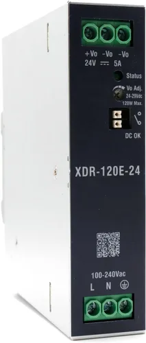 Vista 12 de Mean Well EDR-120-24 CA/CD 24V 5A 120W Fuente de alimentación industrial básica de carril DIN de salida única Provista por KAINSC Products