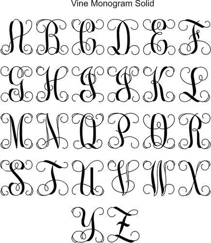 Vista 3 de Carta personalizada del monograma del metal, monograma modificado para requisitos particulares