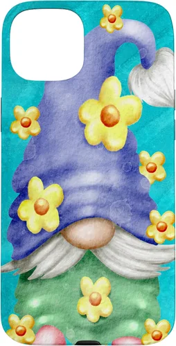 Vista 9 de Floral Spring Gnome for Garden Mom and Summer Cute Flower Case for iPhone 17