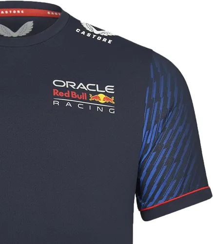 Vista 4 de Red Bull Racing F1 Max Verstappen Team Camiseta para hombre, Noche estrellada