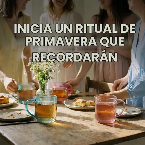 Vista 6 de VIVA Minima Eva - Taza de té de cristal azul con asa, taza grande, 14 oz