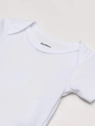 Vista 2 de Gerber Baby Girls 3-Pack Short-Sleeve Slip-on Shirts