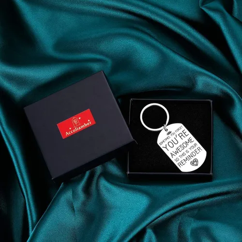 Vista 6 de Regalos de regreso a clases para hijo, hija de parte de mamá, papá, primer día de escuela, regalo inspirador para amigo, mejor amiga, llavero
