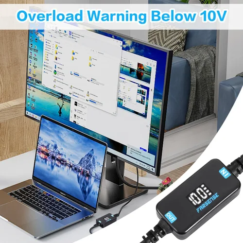Vista 4 de FARSENSE Cable de alimentación USB CC de 5 V a 12 V (3 pies), adaptador USB C a CC de 12 V con conector de CC de 0.217 x 0.098 in