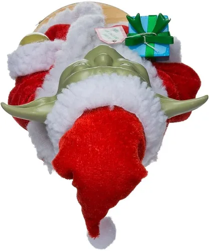 Vista 5 de Kurt Adler Yoda en Bata de Santa Cascanueces, 9 pulgadas, rojo-verde