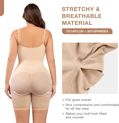 Vista 4 de Lover-Beauty Shapewear Bodysuit Tummy Control Sculpting Seamless Body Shaper